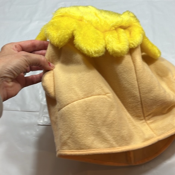 Barney Rubble FACE MASK FLINSTONES Adult size polyester plush COSTUME 1992 vtg - Picture 8 of 11